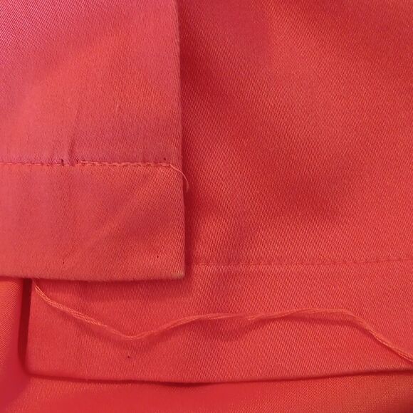 Monroe & Main Vibrant Coral Cotton Blend Dress. Preppy. Classic. Career. - Picture 8 of 11